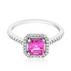 Image 1 : 0.5ct Natural PINK SAPPHIRE 14K White Gold 2.24gm Ring