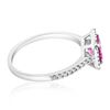 Image 2 : 0.5ct Natural PINK SAPPHIRE 14K White Gold 2.24gm Ring