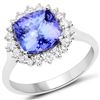 Image 1 : 3.28ct Tanzanite 14K White Gold Ring