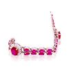 Image 2 : 27.08ct RUBY 14K WHITE Gold 23.1gm Bracelet