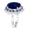 Image 2 : 10.25ct sapphire & Diamond ring