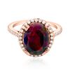 Image 1 : 2.2ct Natural OPAL 14K Rose Gold 3.2gm Ring