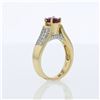 Image 2 : 1.05ct Natural Ruby 14K Yellow Gold Ring