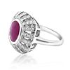 Image 2 : 3.15ct Natural Ruby 14K White Gold Ring