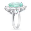 Image 2 : 8.45ct Oval Emerald & Diamond Ring