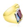 Image 2 : 6ct Multigem 18K Yellow Gold Ring