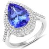 Image 1 : 5.51ct Tanzanite 14K White Gold Ring