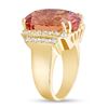 Image 2 : 15.06ct Oval Morganite & Diamond Ring