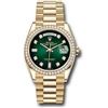 Image 1 : Rolex 36MM Day Date YG with Diamond Bezel Model # 128348