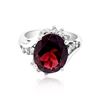 Image 1 : 4.56CT NATURAL TOURMALINE 14K WHITE GOLD RING