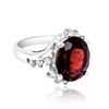 Image 2 : 4.56CT NATURAL TOURMALINE 14K WHITE GOLD RING