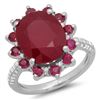 Image 1 : 8.1ct Ruby 14 K White Gold Ring