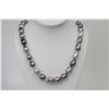 Image 1 : 12-14mm Tahitian Multi Color Free Form Baroque Necklace with Gold Clasp
