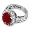 Image 2 : 6.54ct Ruby 14 K White Gold Ring