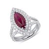 Image 2 : 2.31ct NATURAL Ruby 18K White Gold Ring