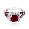 Image 1 : 1.60CT NATURAL RUBY 14K W/G RING