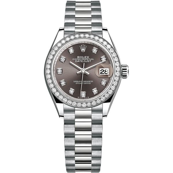 Rolex 28MM President WG with Diamond Bezel Model # 279139