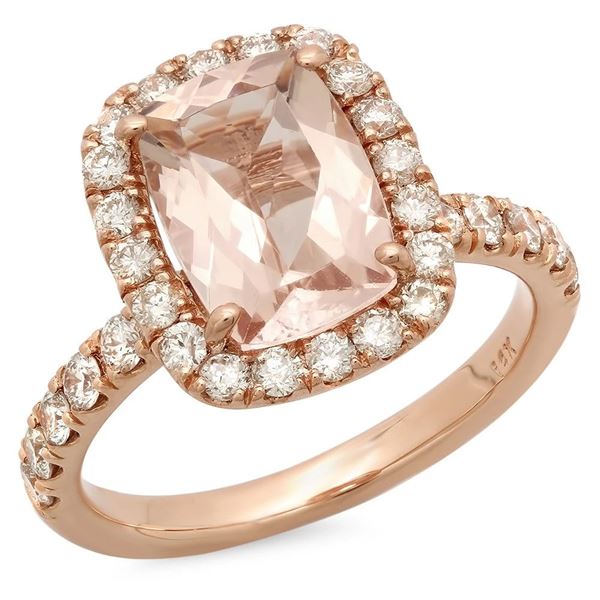 2.07ct Morganite 14 K Rose Gold Ring