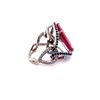 Image 2 : 8.45ct NATURAL Ruby 14K White Gold Ring