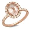 Image 1 : 1.99ct Morganite 14 K Rose Gold Ring