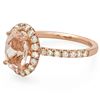 Image 2 : 1.99ct Morganite 14 K Rose Gold Ring