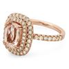 Image 2 : 2.13ct Morganite 14 K Rose Gold Ring