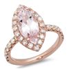 Image 1 : 2.05ct Morganite 14 K Rose Gold Ring