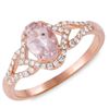 Image 1 : 0.71ct Morganite 14 K Rose Gold Ring