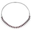 Image 1 : 11.87ct Ruby 14 K White Gold Necklaces