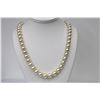 Image 1 : 10-12mm Champagne South Sea Round Necklace with Gold Clasp