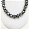 Image 3 : 15-17mm Tahitian Circled Button/Baroque Pearl Necklace with Gold Clasp