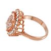 Image 2 : 4.01ct Morganite 14 K Rose Gold Ring