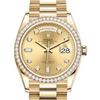 Image 1 : Rolex Day Date YG 40MM with Diamond Bezel Model # 228348RBR