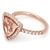 Image 2 : 2.83ct Morganite 14 K Rose Gold Ring