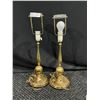 Image 1 : Set Of 2 Brass Lamps With Out Shades
