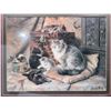 Image 5 : Henriette Ronner-Knip 1899 Original Victorian Cat Painting 27L x 23W