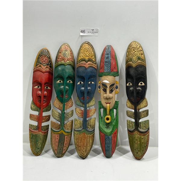 African Style Wooden Masks