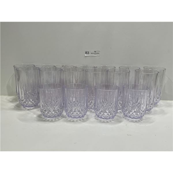 Assortment Of Tall And Short Plastic Cups
