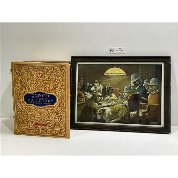 A Coolidge,  Puppy Portrait, And Oxford International Dictionary