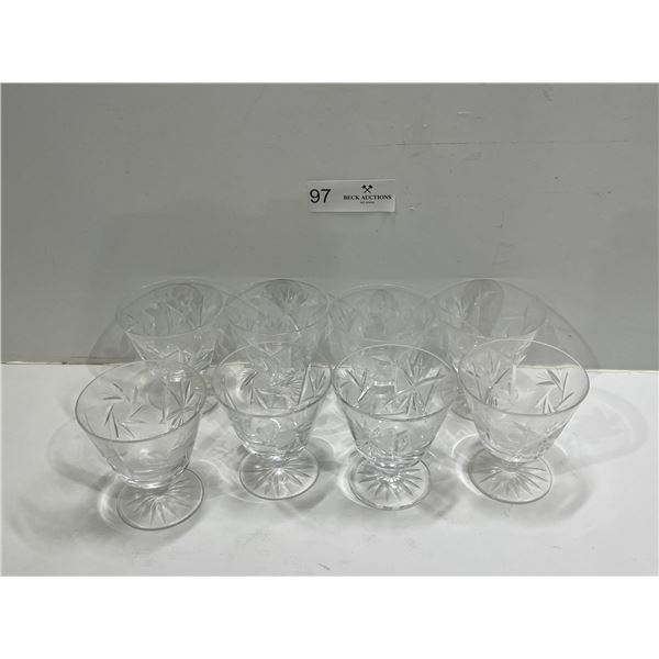 4 Beautiful Cut Crystal Glasses