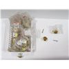 Image 1 : SMALL FLAT OF MULTIPLE CLEAR OAK BRASS KNOBS
