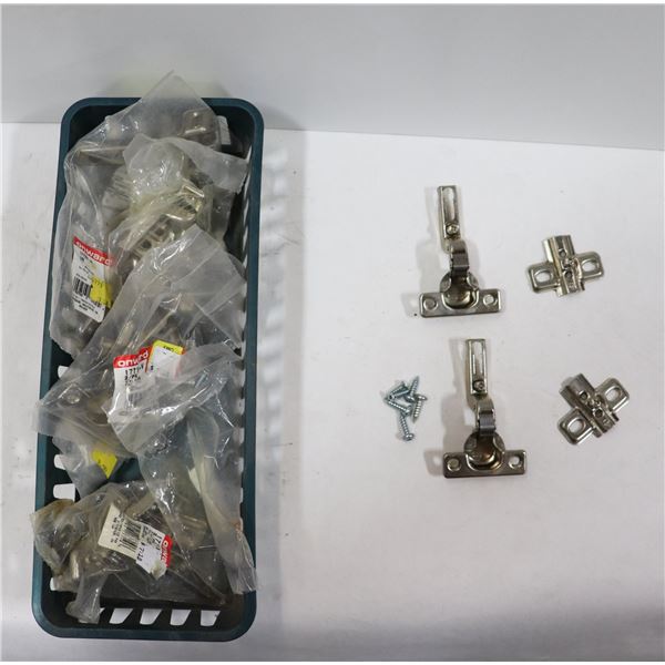 SMALL FLAT OF MULTIPLE ASSORTED EURO HINGES