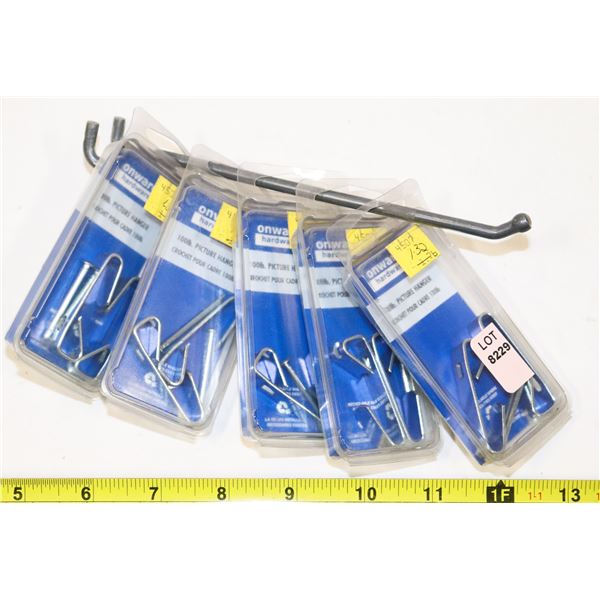 (X5) 2 100LB PICTURE HANGER