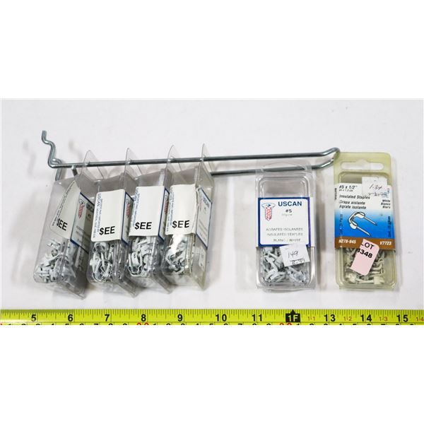 LOT OF MULTIPLE INSULATED STAPLES