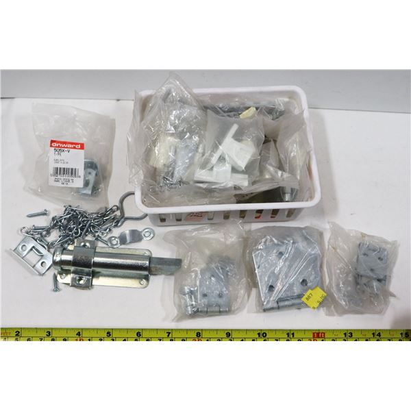 LOT OF MULTIPLE ASSORTED HINGES