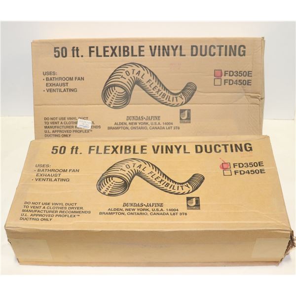 X2 BOXES 50FT. FLEXIBLE VINYL DUCTING