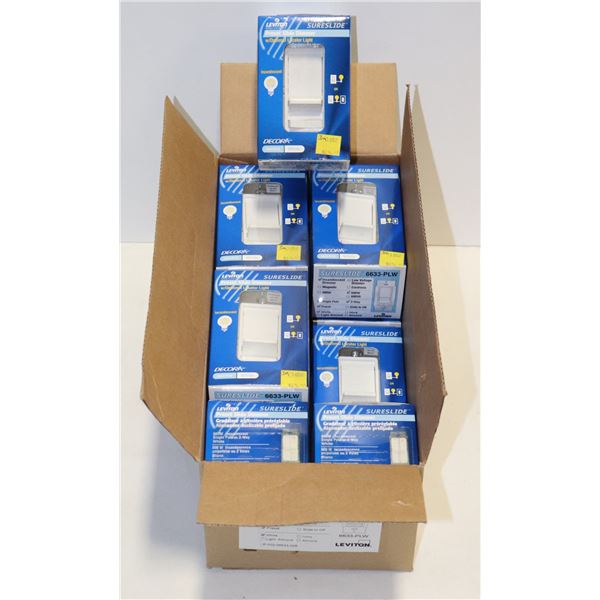 BOX OF X10 LEVITON PRESET SLIDE DIMMER