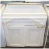 Image 1 : 22X 27X 30" WHITE CABINET MISSING TOP