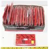 Image 1 : BOX OF MULTIPLE  RED LIGHT SWITCH BACK PLATE