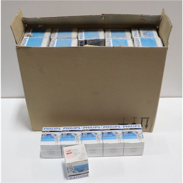 BOX OF SEVERAL PHILIPS LONG LIFE HALOGEN MRI6 50W